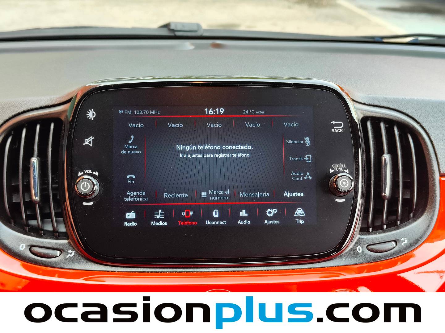 Equipamiento del Fiat 500 Fiat 500 1.0 Hybrid Monotrim (70 CV)