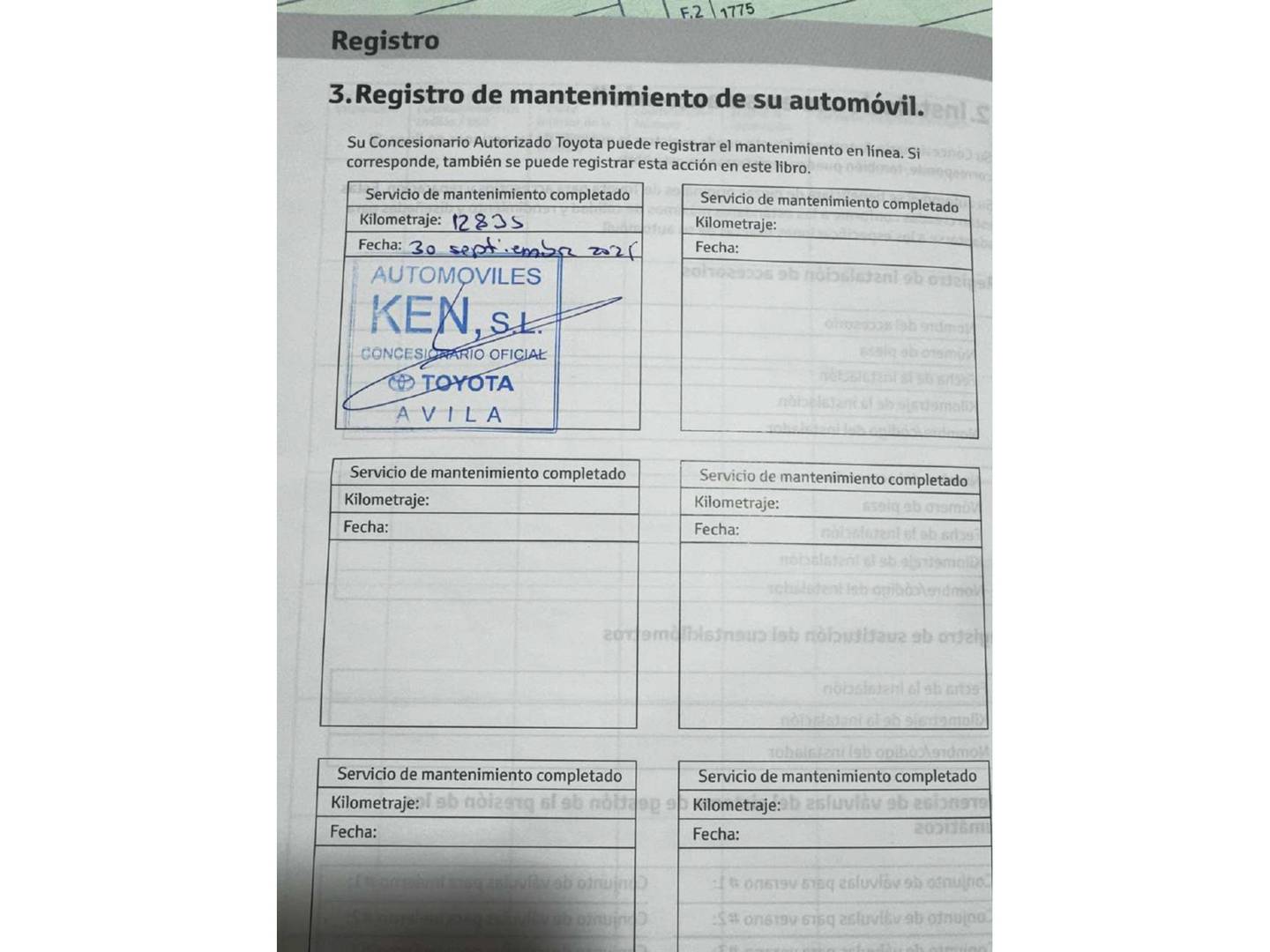 Foto del mantenimiento del Toyota Yaris Cross Toyota Yaris Cross 120H Adventure (116 CV)