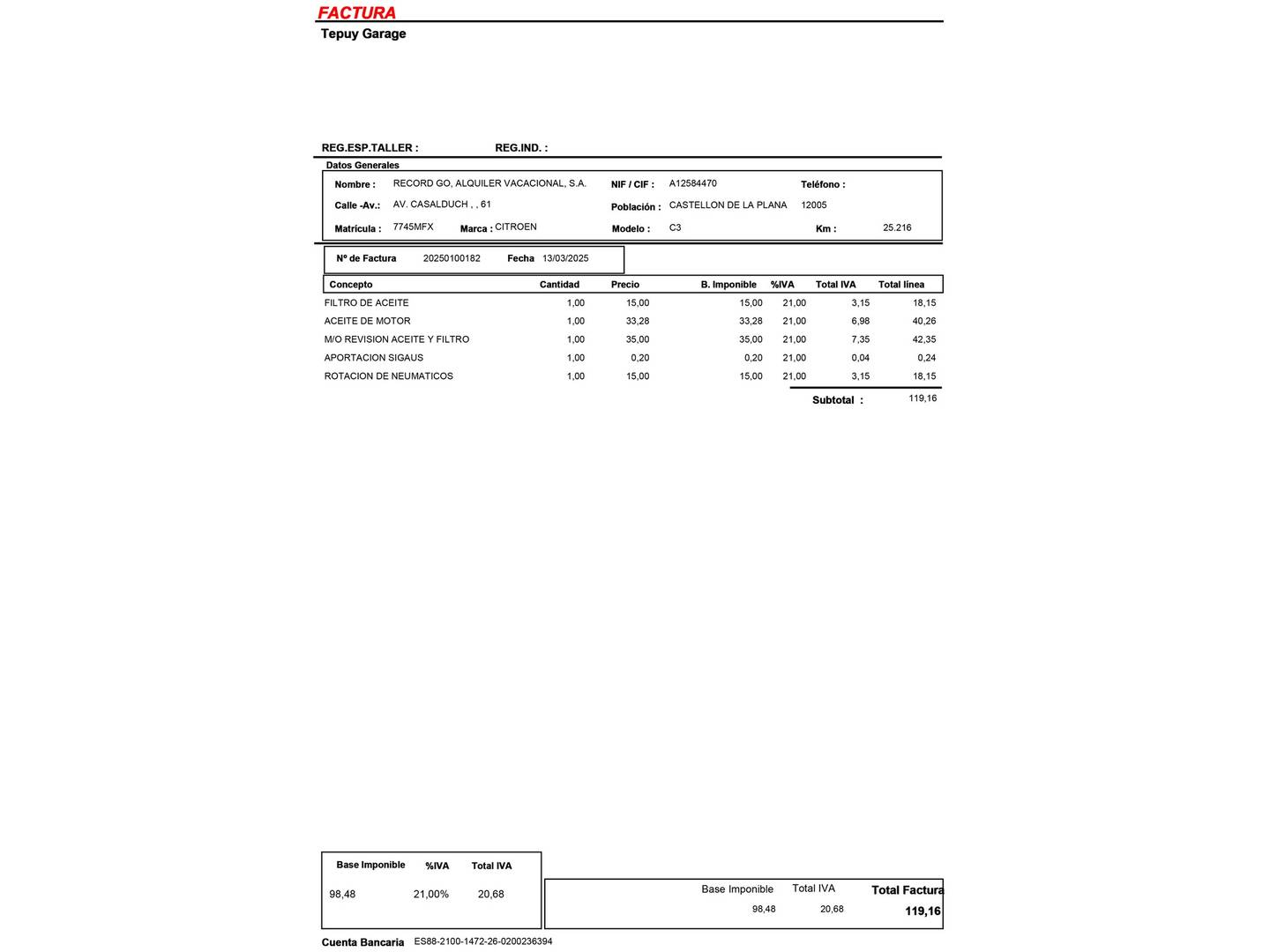 Foto Citroën C3 Aircross Citroen C3 Aircross PureTech 110 S&S Shine (110 CV)
