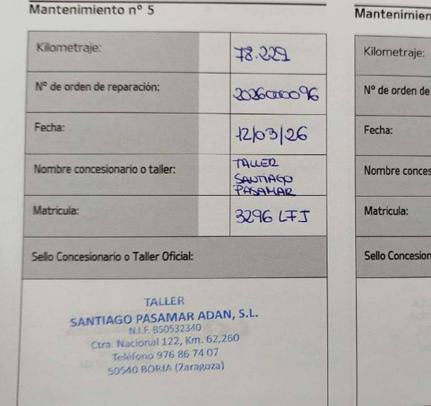 Foto del mantenimiento del KIA Rio Kia Rio 1.2 CVVT GT Line (84 CV)