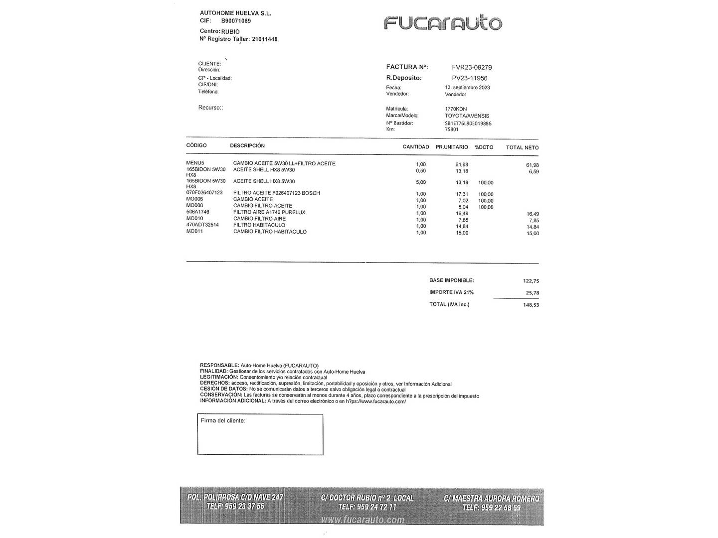 Foto Toyota Avensis Toyota Avensis Advance (143 CV)