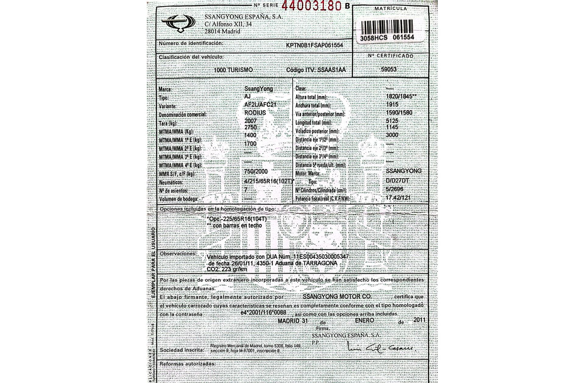 SsangYong Rodius 270 Xdi Limited - foto 17