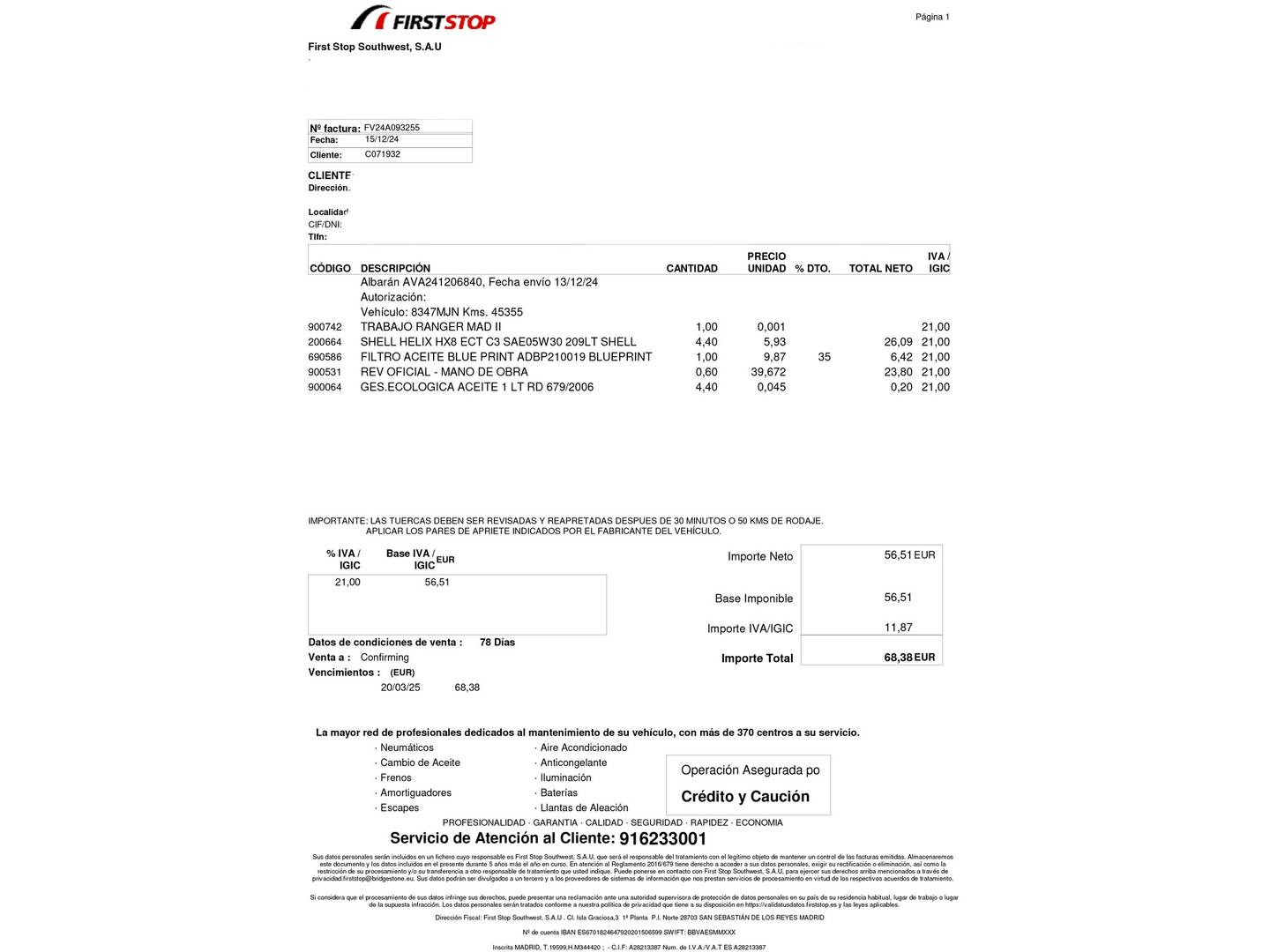 Foto del mantenimiento del KIA Ceed KIA Ceed 1.6 MHEV iMT Drive (136 CV)