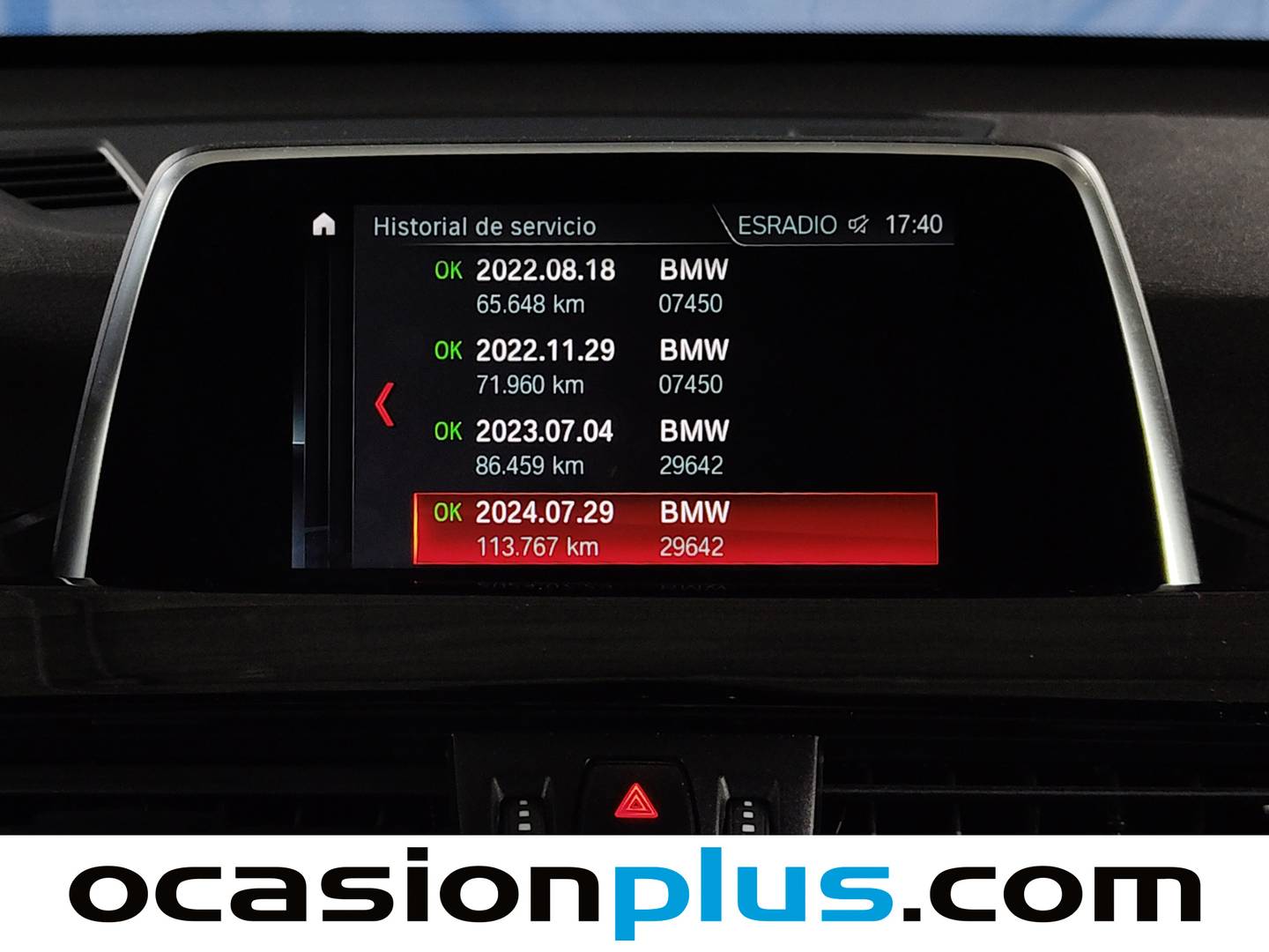 Foto del mantenimiento del BMW X1 BMW X1 sDrive18i (140 CV)
