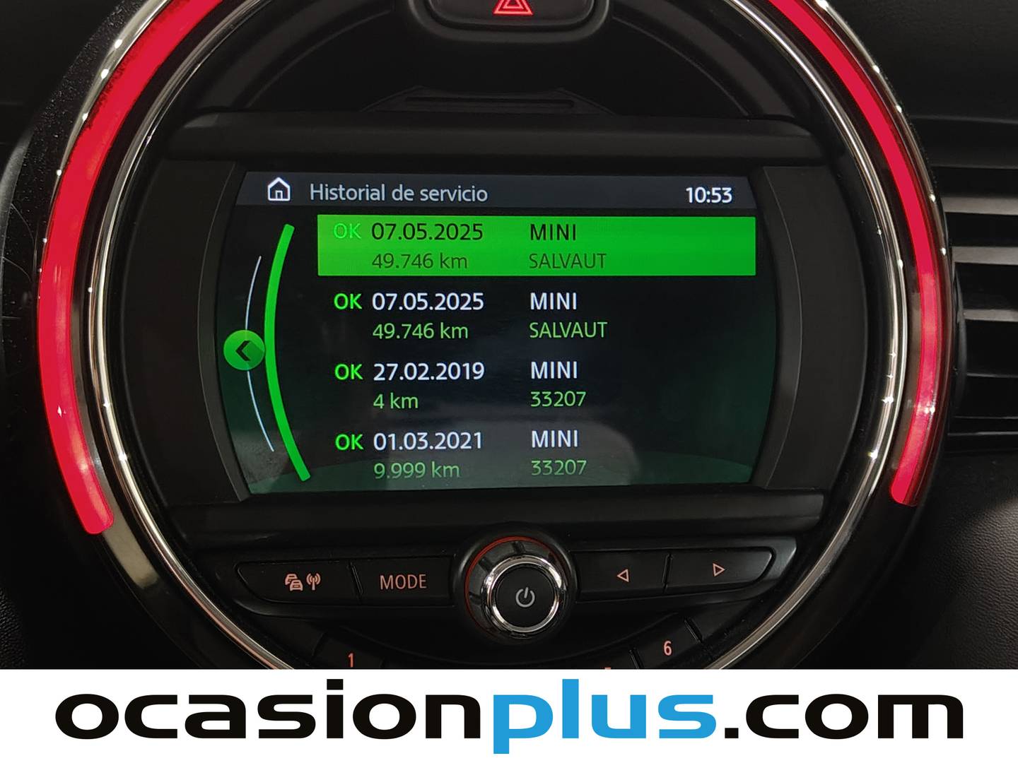 Foto del mantenimiento del Mini MINI Mini MINI Cooper Cooper (136 CV)