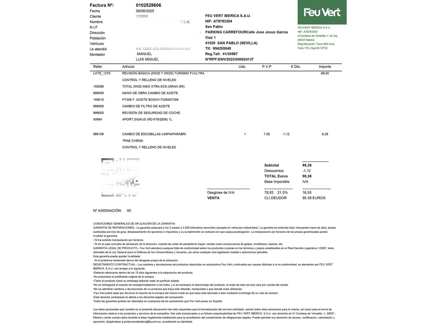 Foto del mantenimiento del KIA Ceed KIA Ceed 1.6 MHEV iMT Drive (136 CV)
