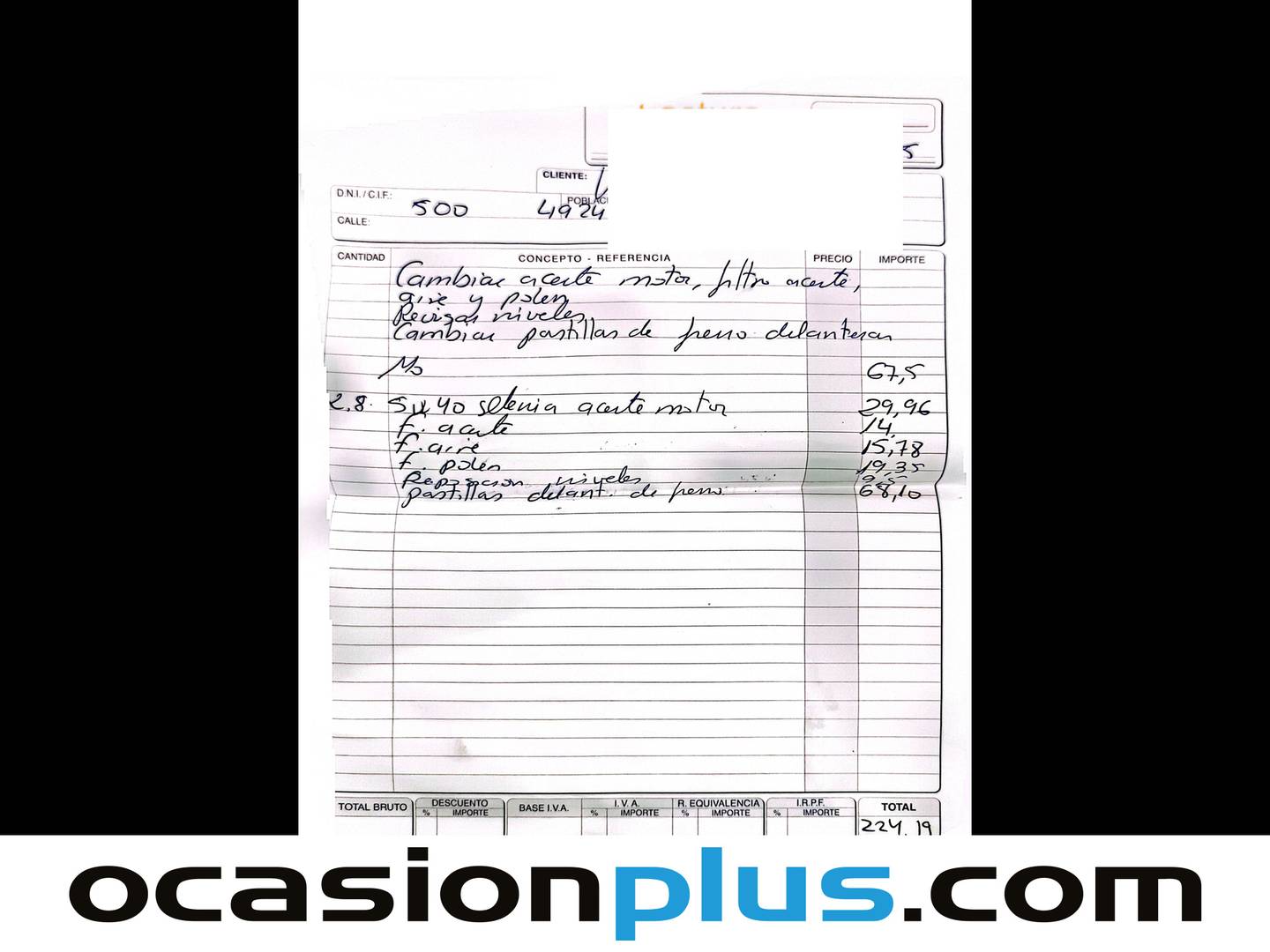 Foto del mantenimiento del Fiat 500 Fiat 500 Lounge 1.2 8v (69 CV)