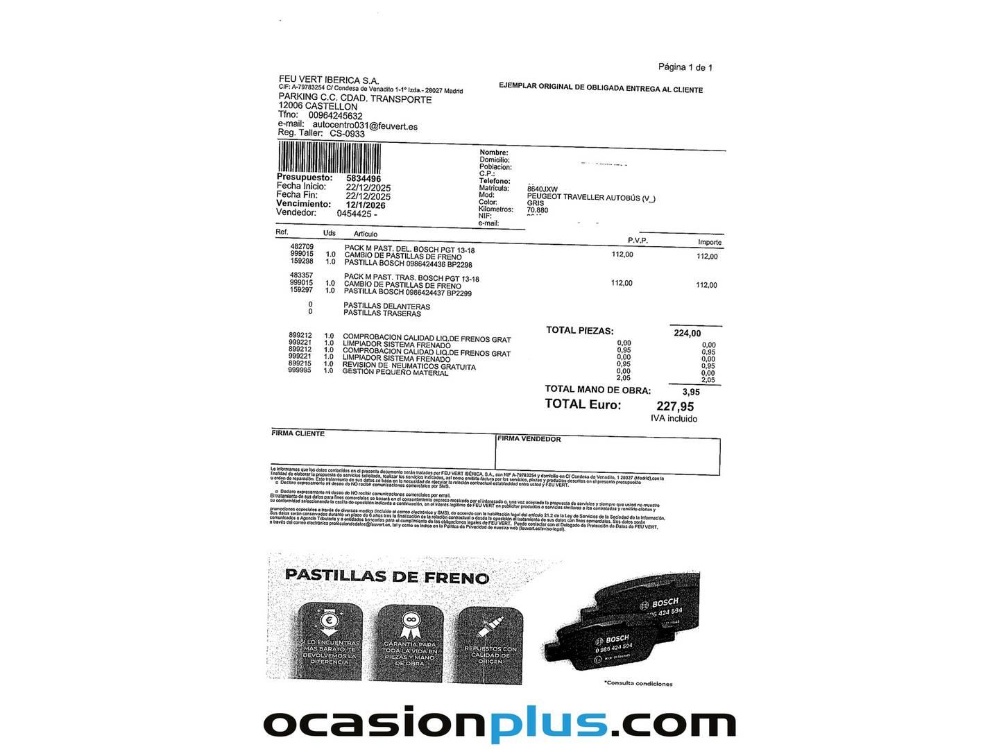 Foto Peugeot Traveller Peugeot Traveller 1.6 BlueHDi Business Standard (115 CV) 9 Plazas