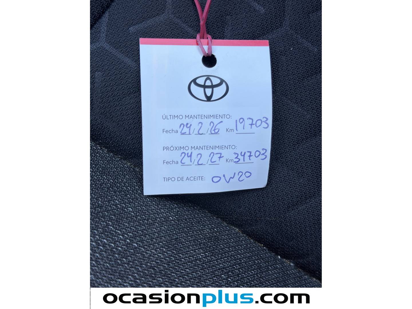 Foto del mantenimiento del Toyota Yaris Cross Toyota Yaris Cross 120H Active Tech (116 CV)