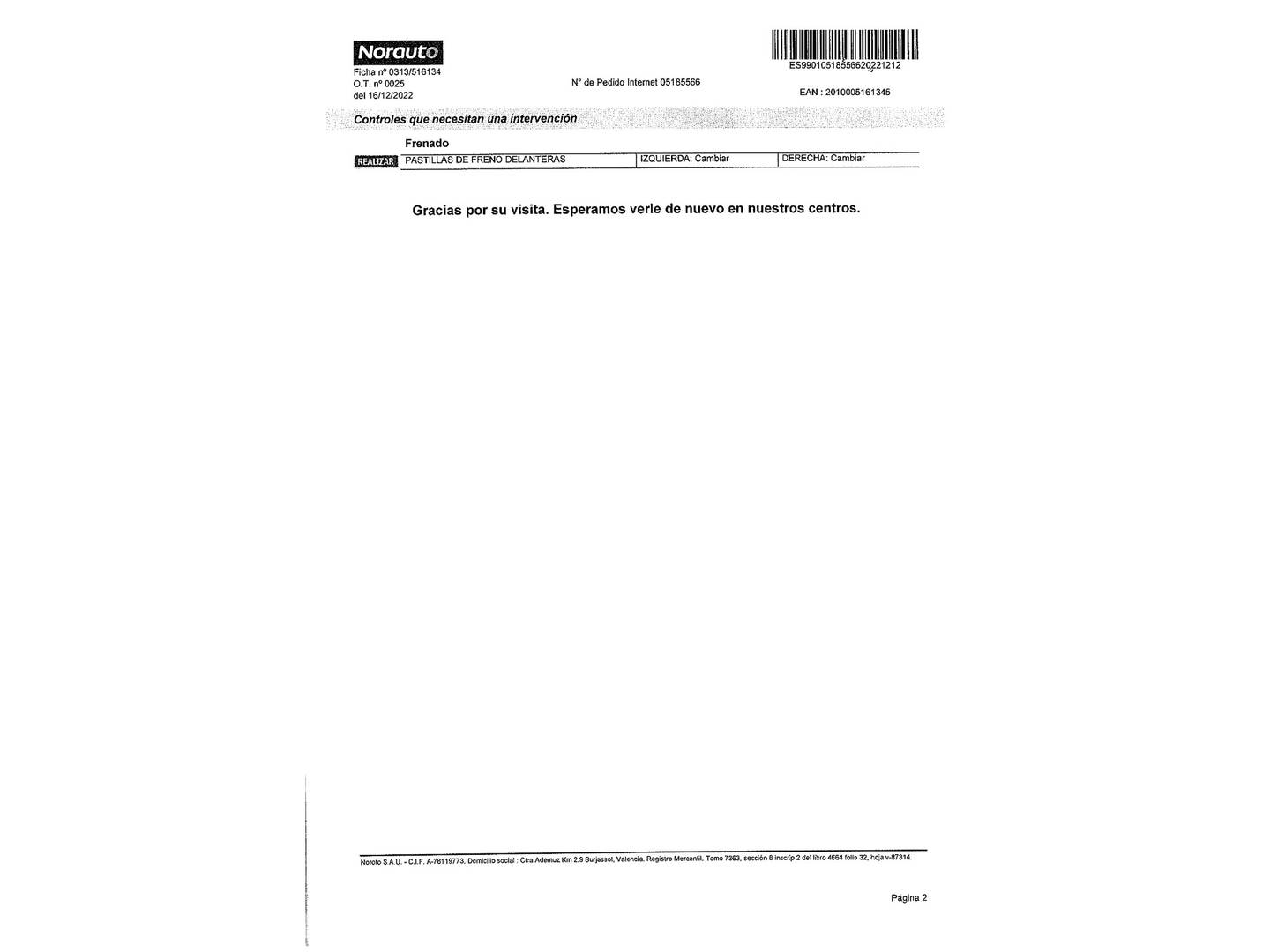 Foto del mantenimiento del Ford Ka Ford Ka 1.2 Duratec S&S Titanium+ (69 CV)