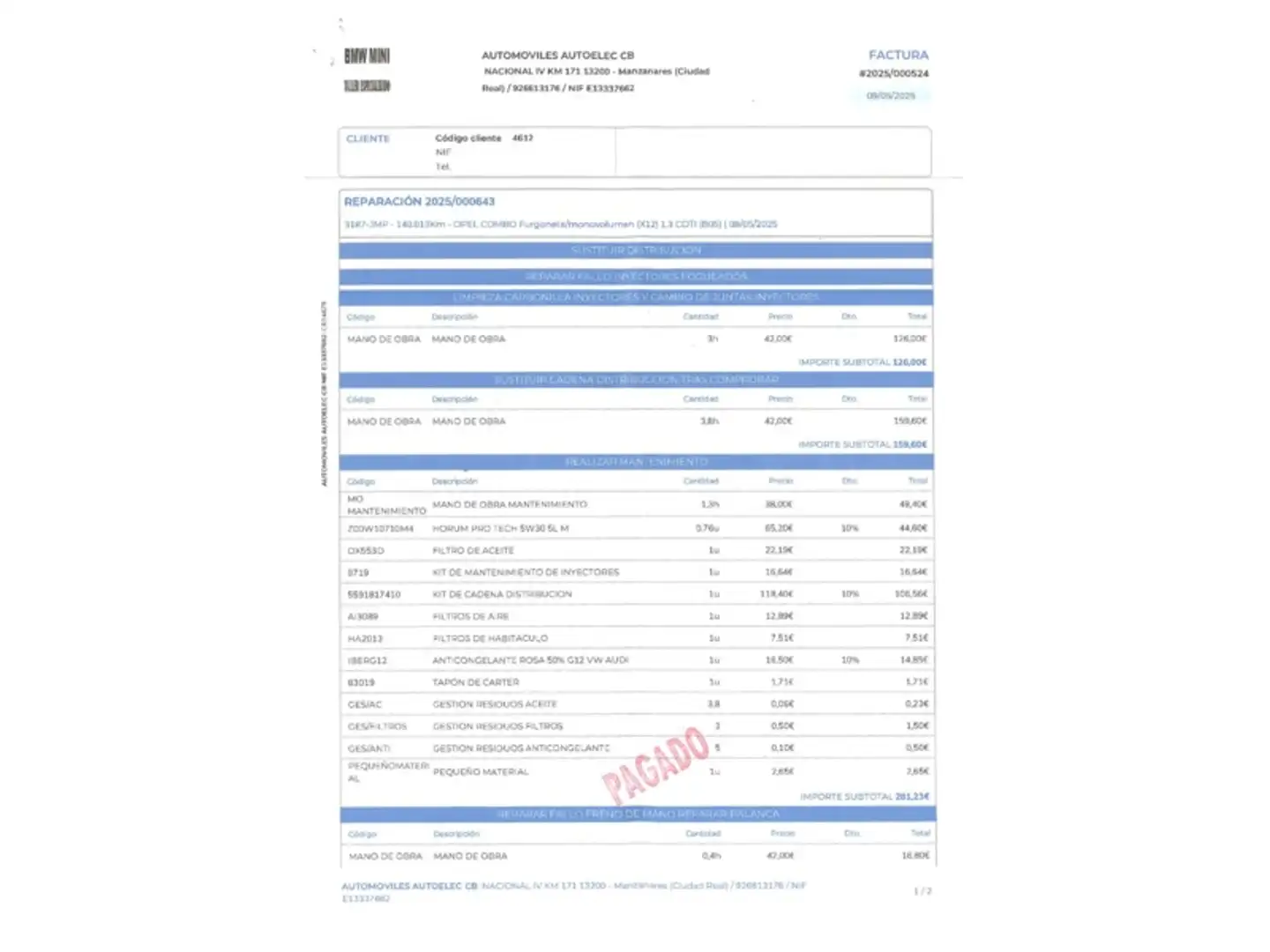 Foto Opel Combo Opel Combo Tour 1.3 CDTI Expression L1 H1 (90 CV)