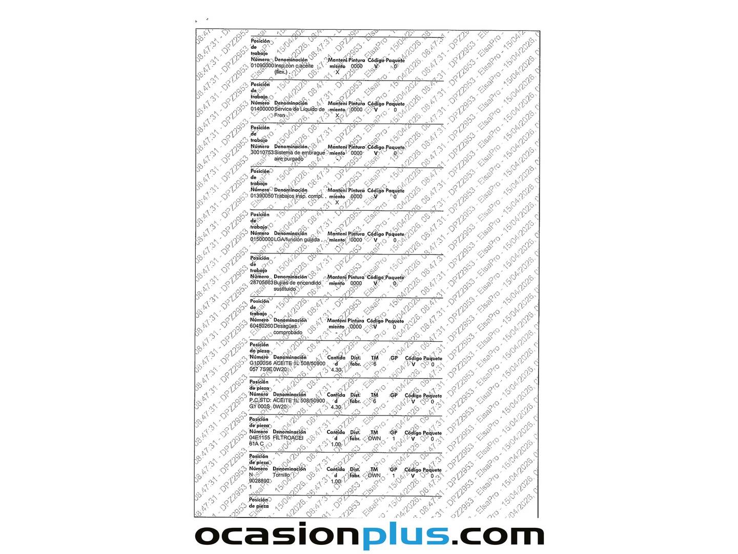 Foto del mantenimiento del Cupra Formentor Cupra Formentor 1.5 TSI DSG (150 CV)