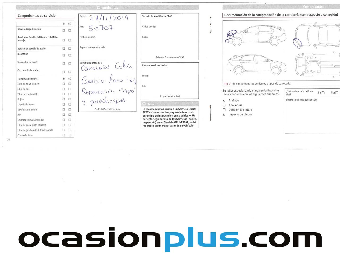 Foto del mantenimiento del Seat León Seat León 1.8 TSI S&S FR Plus (180 CV)