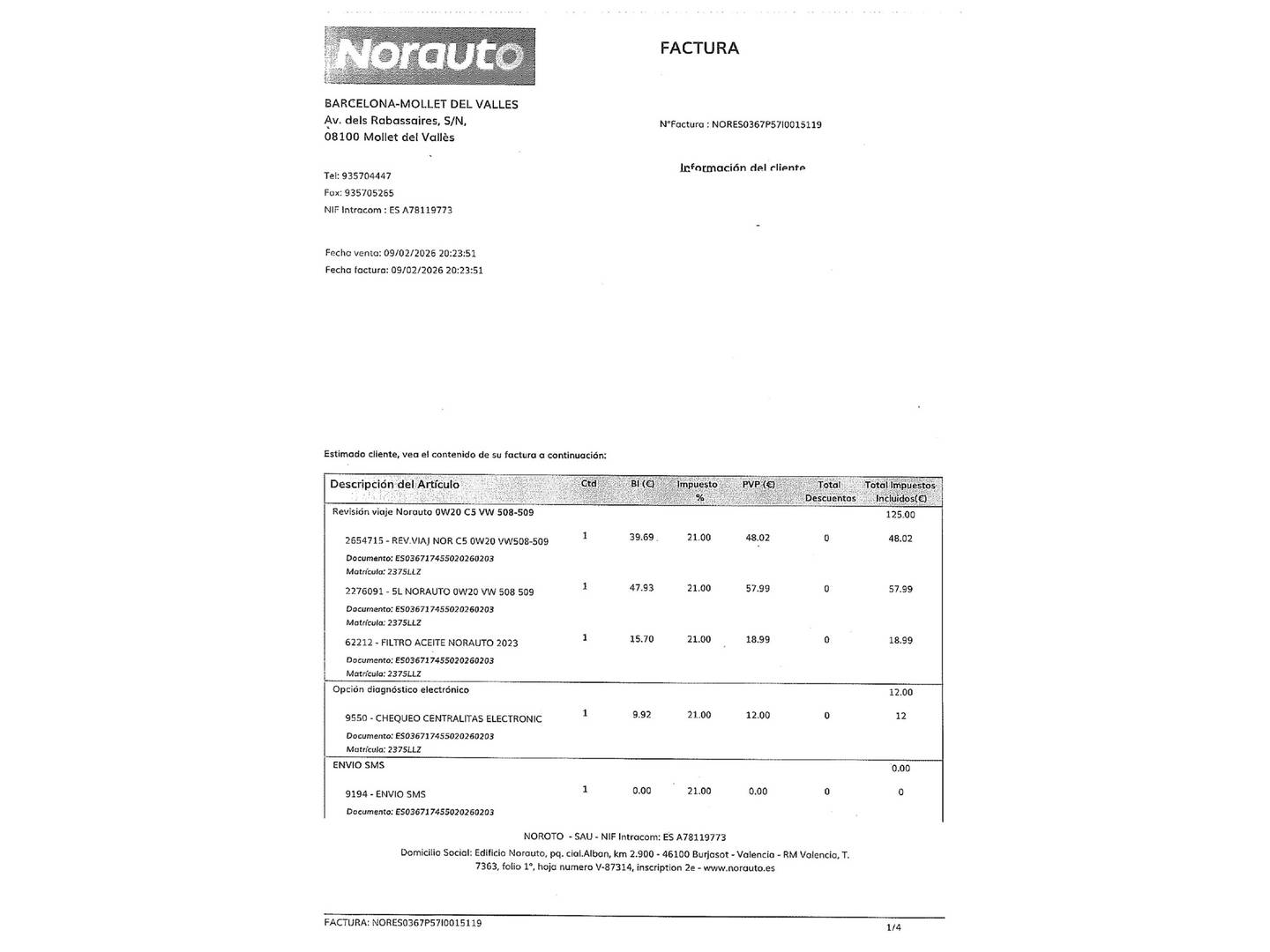 Foto del mantenimiento del Audi A1 Audi A1 Sportback Adrenalin 30 TFSI (110 CV) Pack S-Line