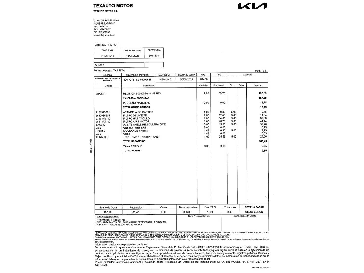 Foto KIA Niro Kia Niro 1 GDi HEV Emotion  (141 CV)