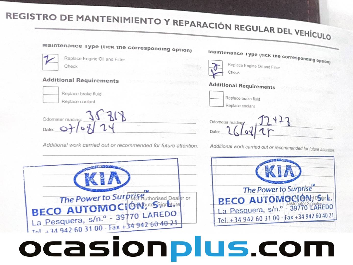 Foto del mantenimiento del MG ZS MG ZS 1.0T Luxury Auto (111 CV)