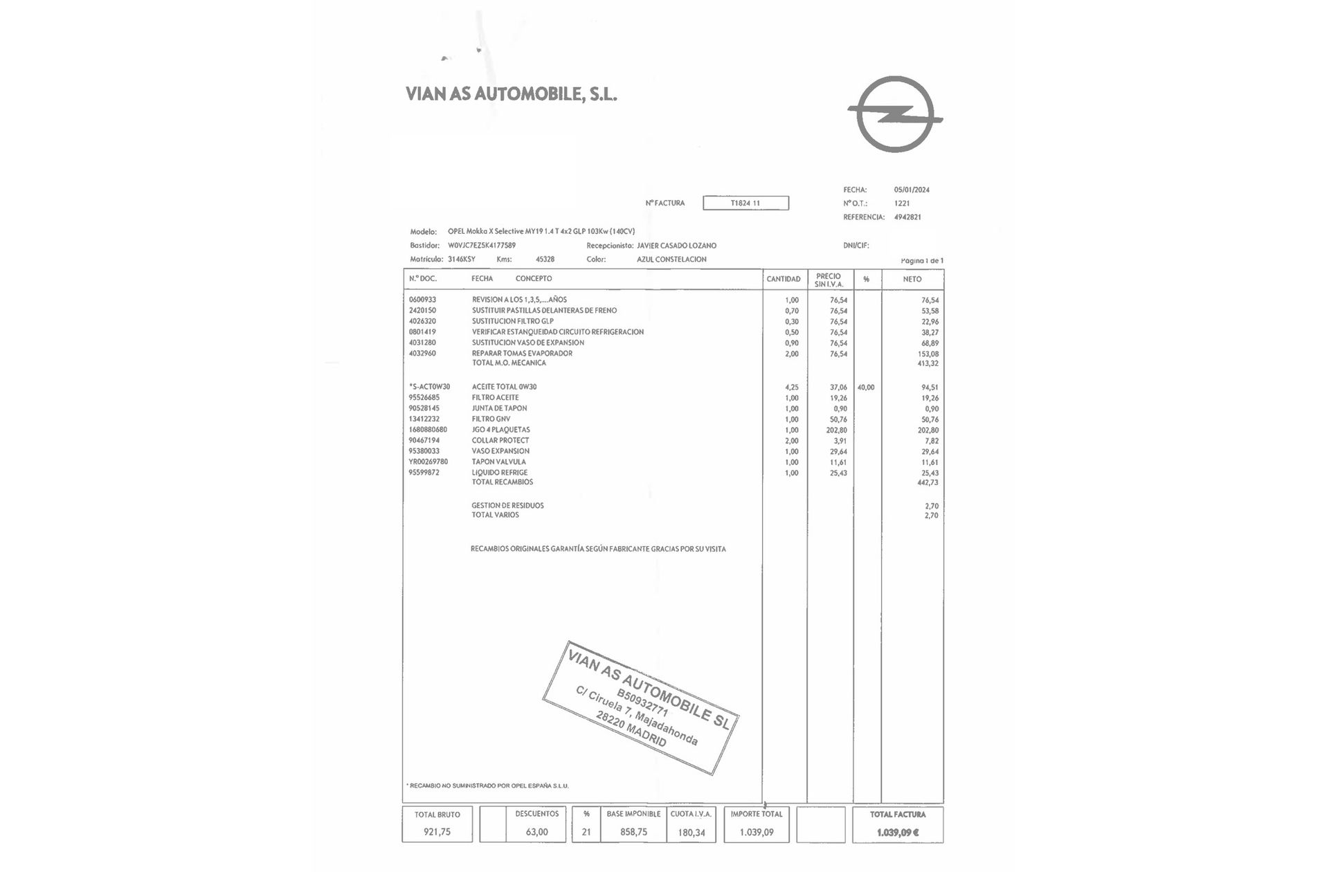 Opel Mokka 1.4 Turbo GLP Selective 4x2 - foto 25