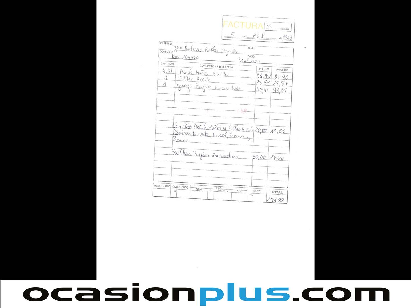 Foto del mantenimiento del Seat León SEAT León 1.2 TSI S&S Style (110 CV)