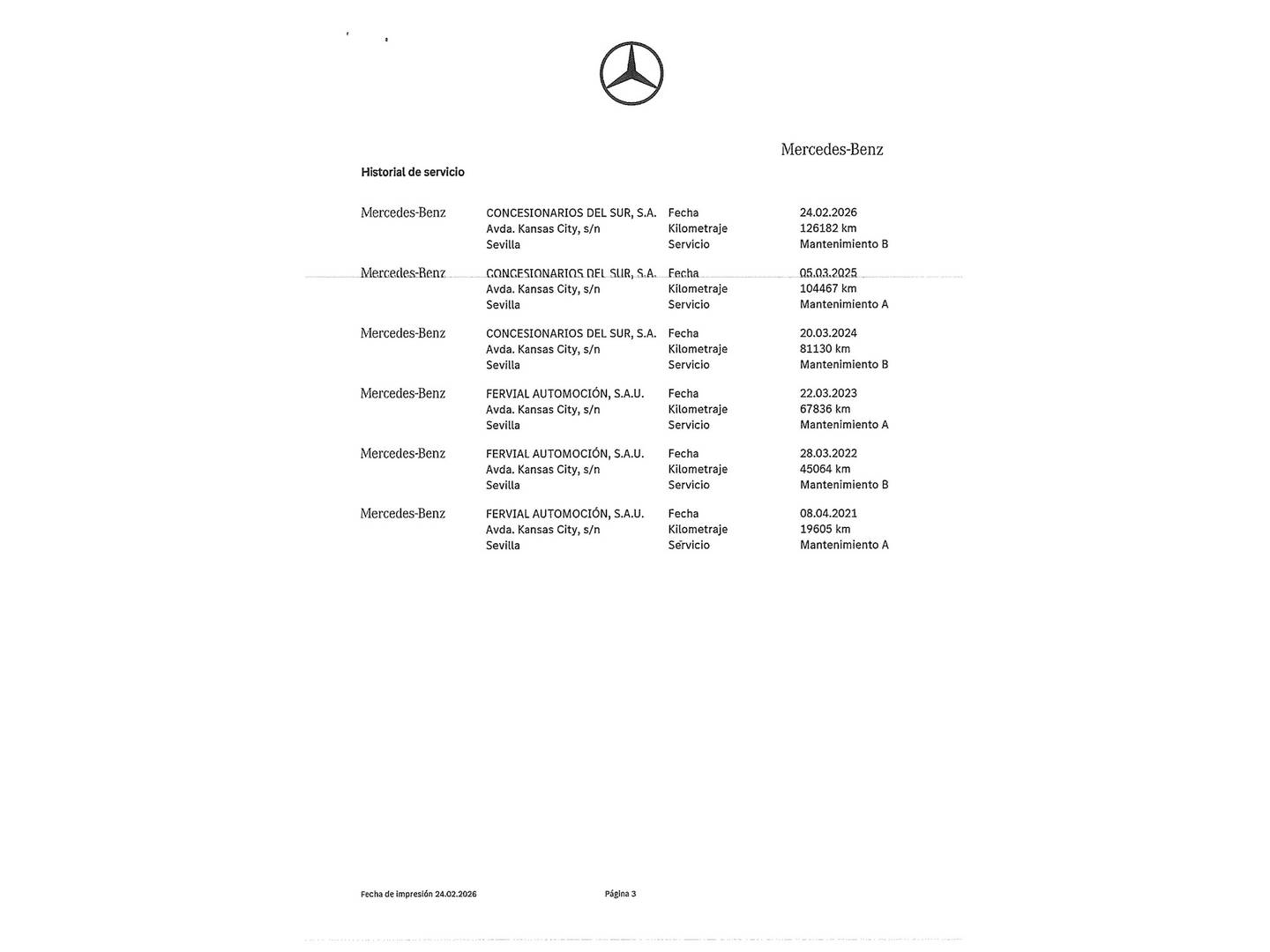 Foto del mantenimiento del Mercedes CLA Mercedes-Benz CLA Shooting Brake CLA Shooting Brake CLA 200 (163 CV) Pack AMG