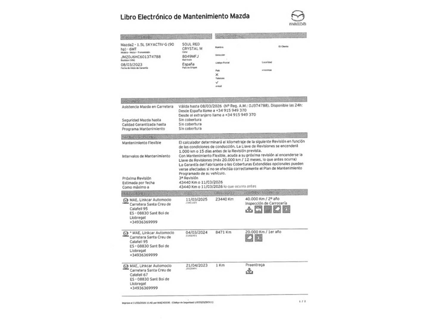 Foto Mazda Mazda2 Mazda Mazda 2 1.5 G e-SKYACTIV Homura (90 CV)