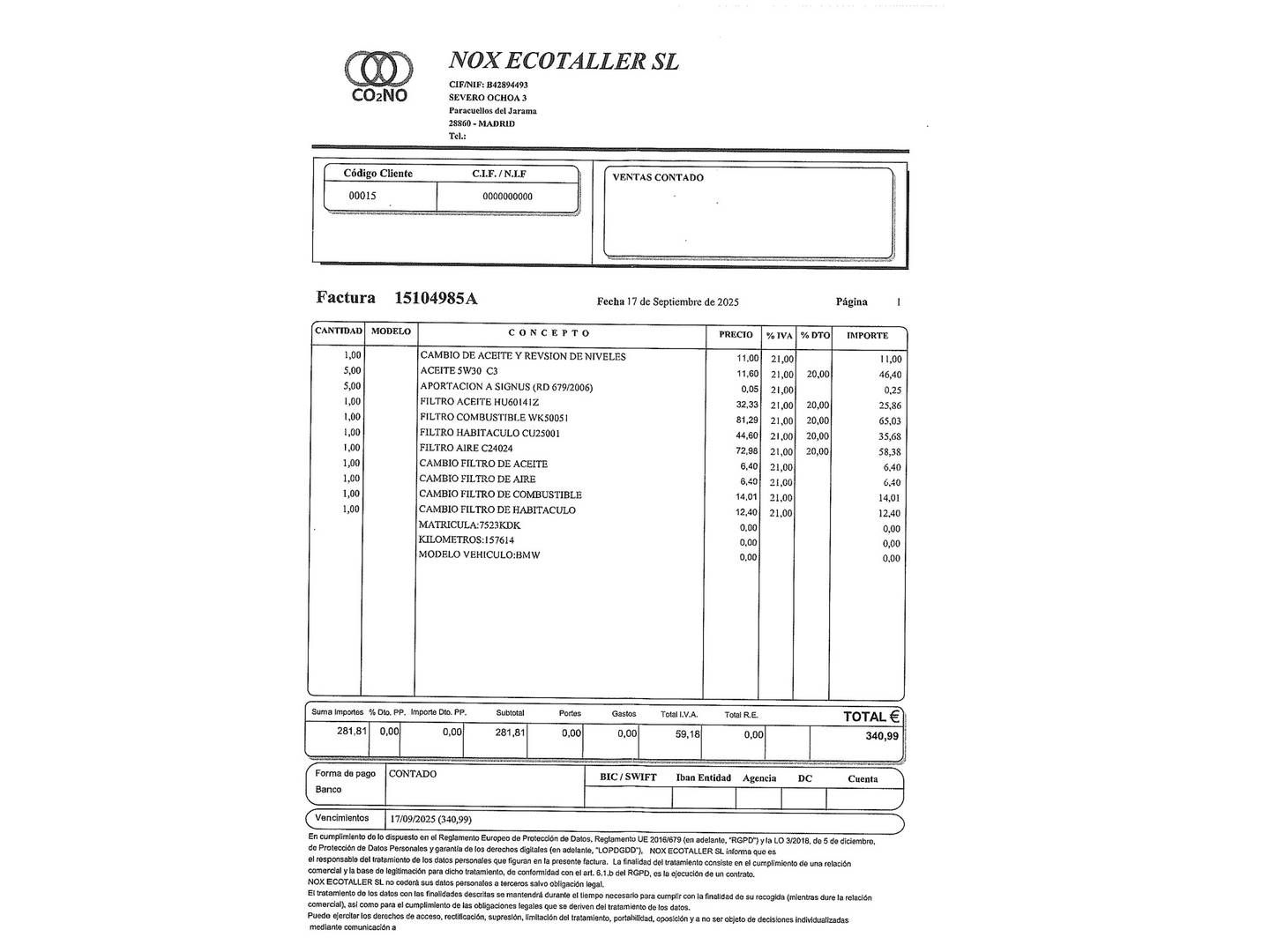 Foto BMW Serie 3 BMW Serie 3 320d (190 CV)