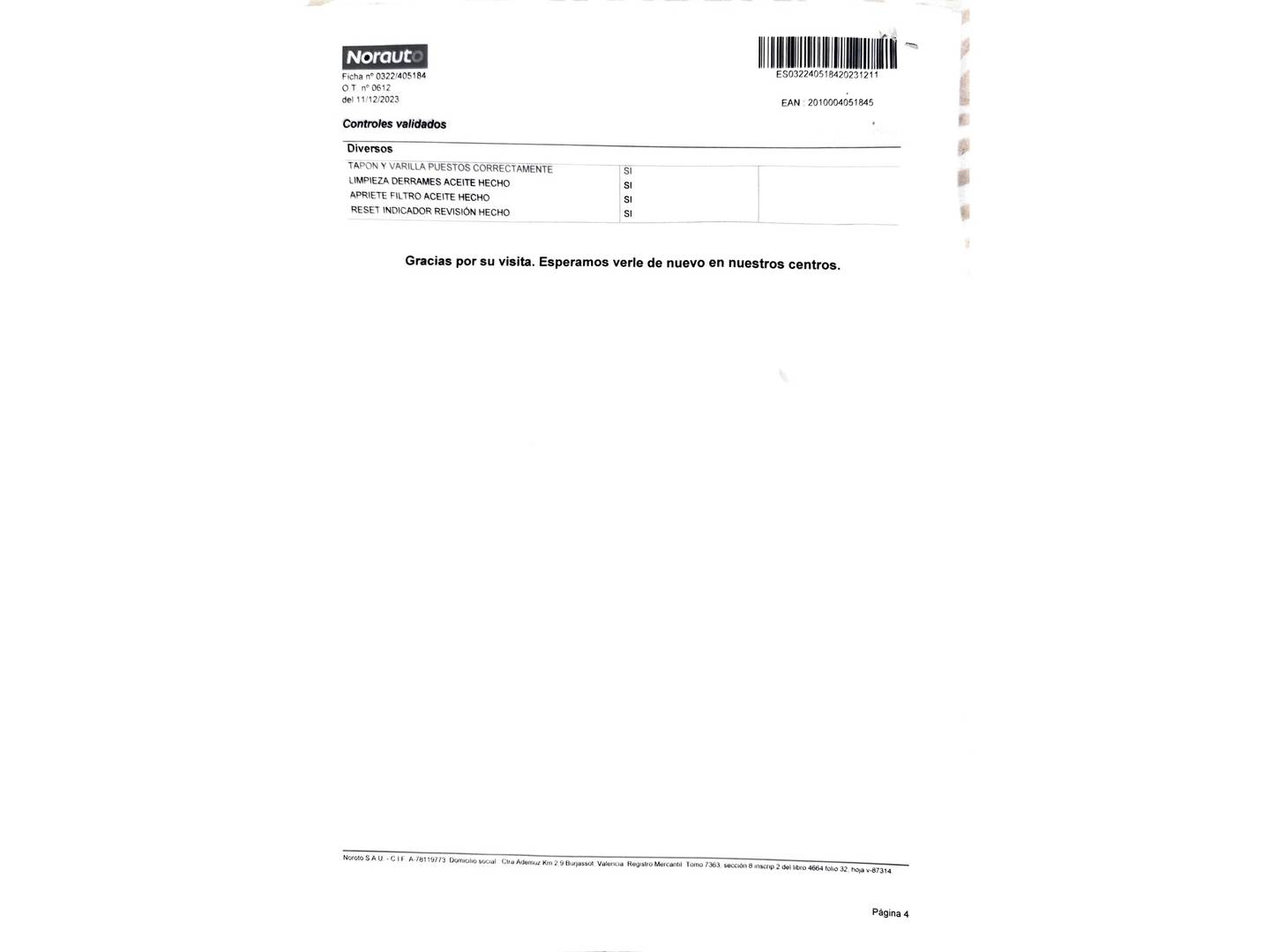 Foto del mantenimiento del Ford Grand C-Max Ford Grand C-Max 1.5 TDCI Titanium (120 CV)