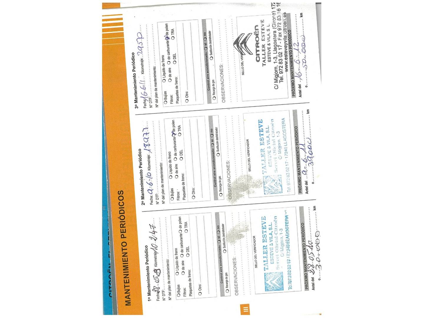 Foto del mantenimiento del Citroën C4 Citroën C4 1.6 HDI VTS (110 CV)