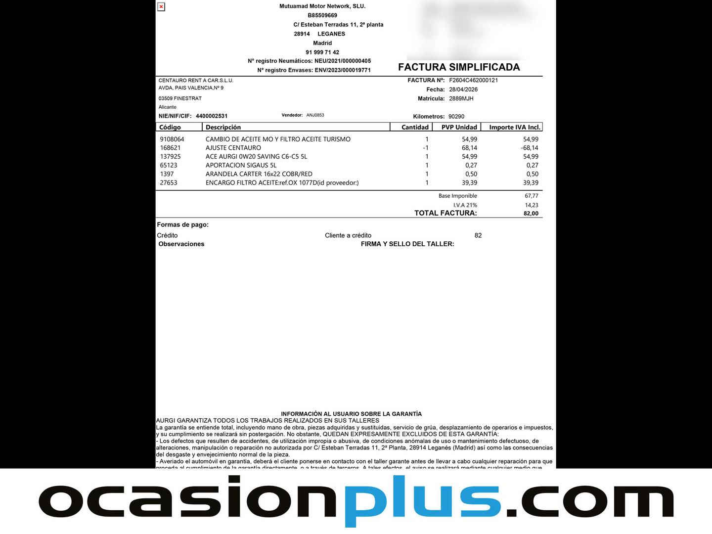 Foto del mantenimiento del KIA Ceed KIA Ceed 1.6 MHEV iMT Drive (136 CV)