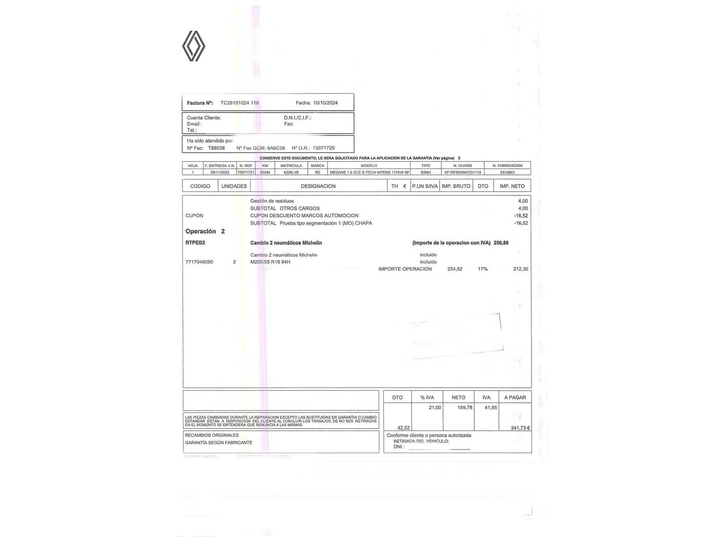 Foto Renault Mégane Renault Megane Intens E-Tech Híbrido (160 CV)