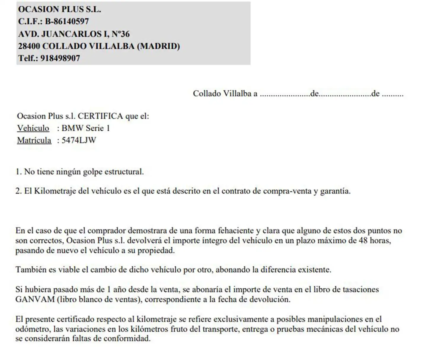 Certificado