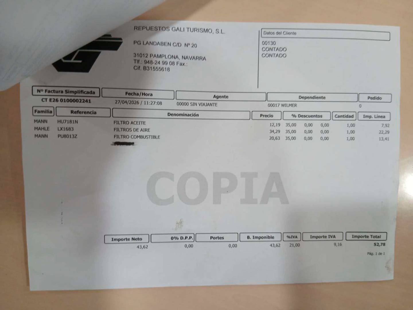 Foto del mantenimiento del KIA Stonic KIA Stonic 1.6 CRDi VGT Eco-D Concept (110 CV)