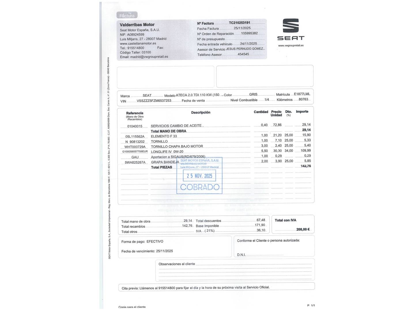 Foto Seat Ateca SEAT Ateca 2.0 TDI S&S FR Go DSG  (150 CV)