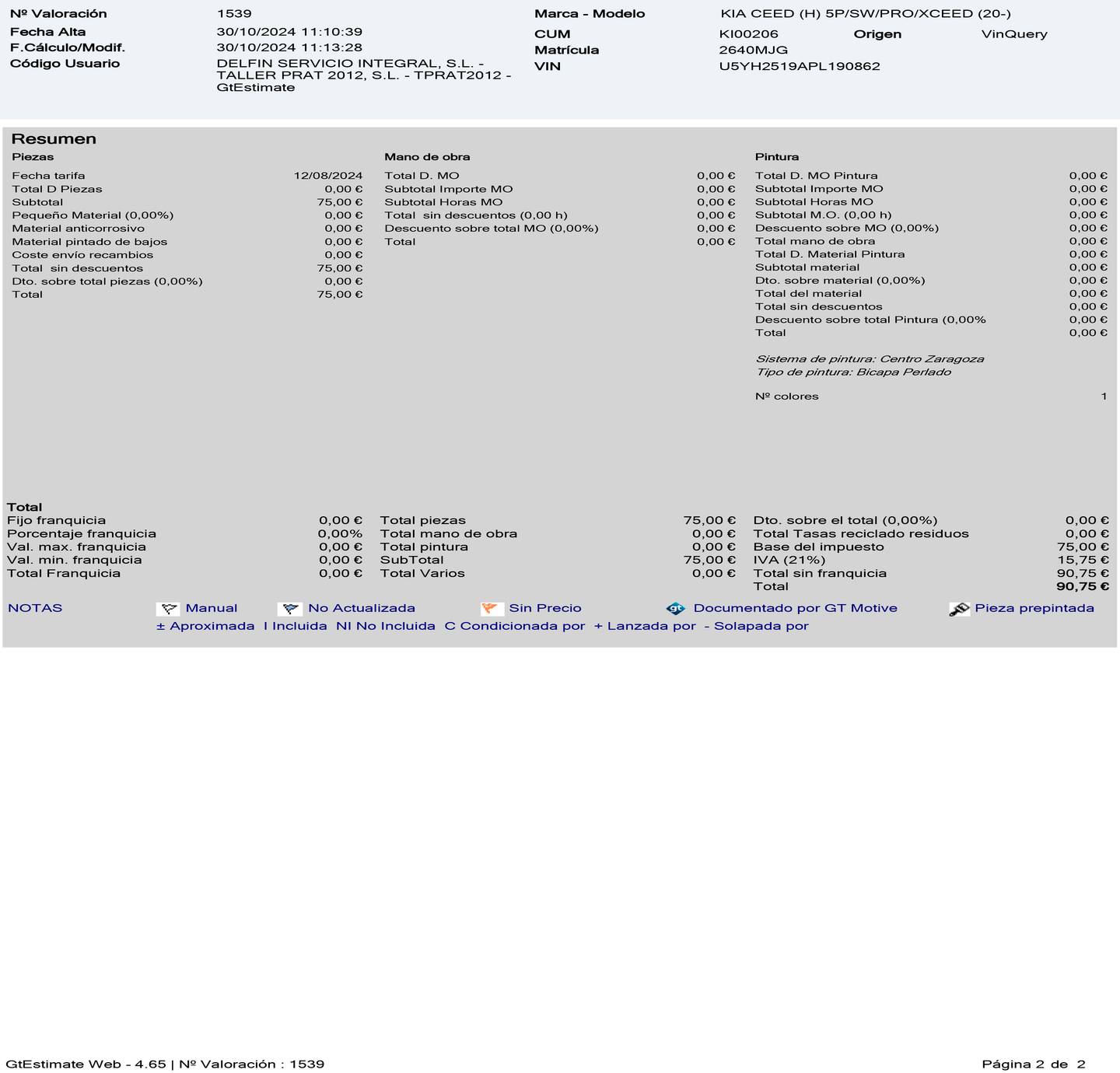 Foto del mantenimiento del KIA Ceed KIA Ceed 1.6 MHEV iMT Drive (136 CV)