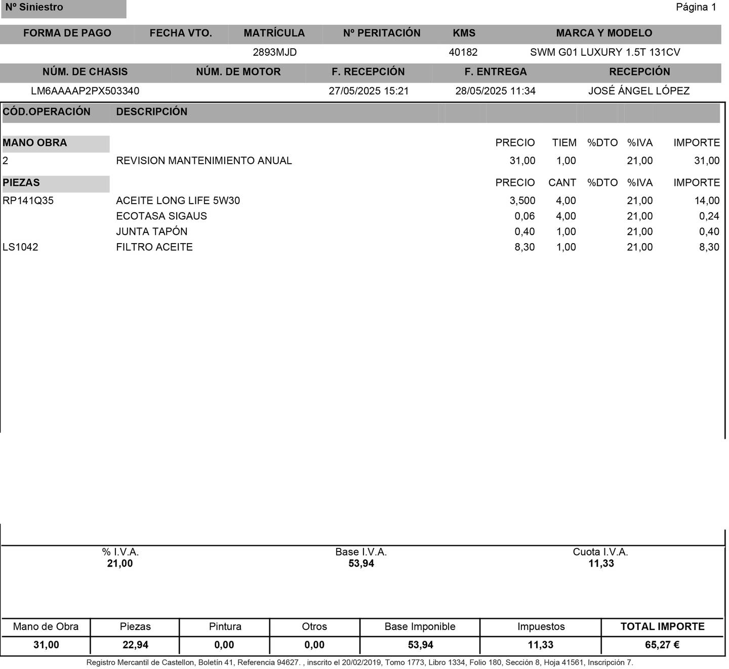 Foto SWM G01 SWM G01 1.5T Luxury (131 CV)