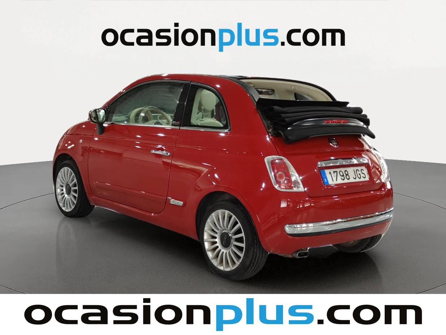 Foto trasera Fiat 500 Fiat 500C 1.2 8v Cabrio Lounge (69 CV) derecha