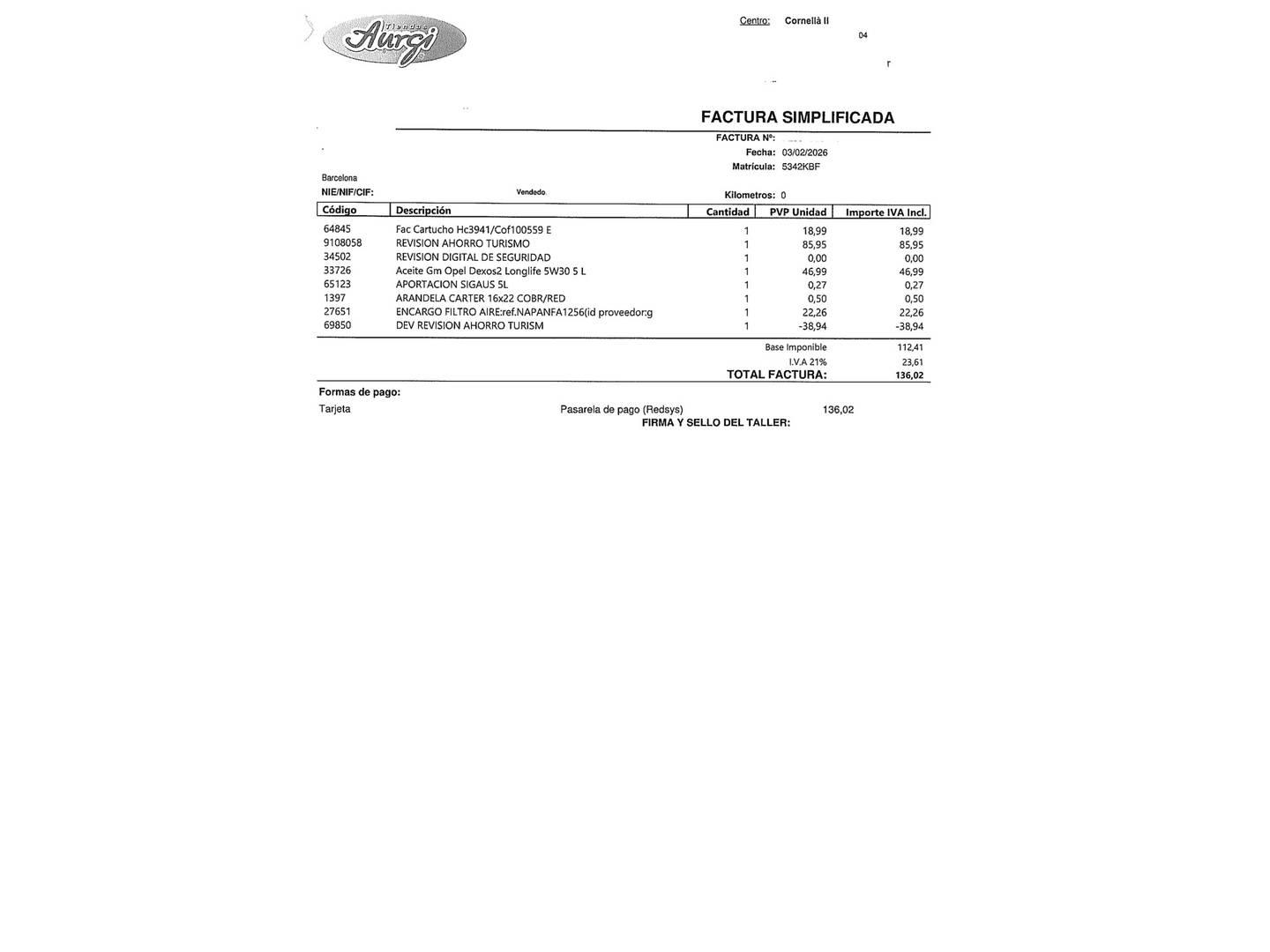 Foto del mantenimiento del Opel Adam Opel Adam 1.4 XEL Rocks (87 CV)
