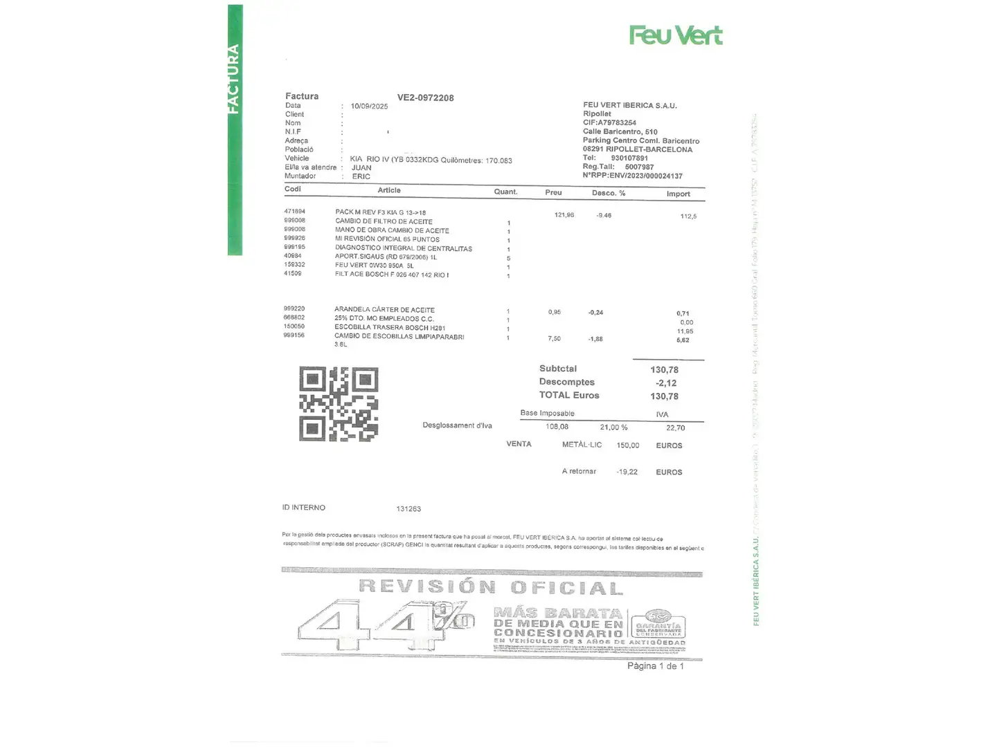 Foto KIA Rio Kia Rio 1.0 T-GDi Tech (100 CV)