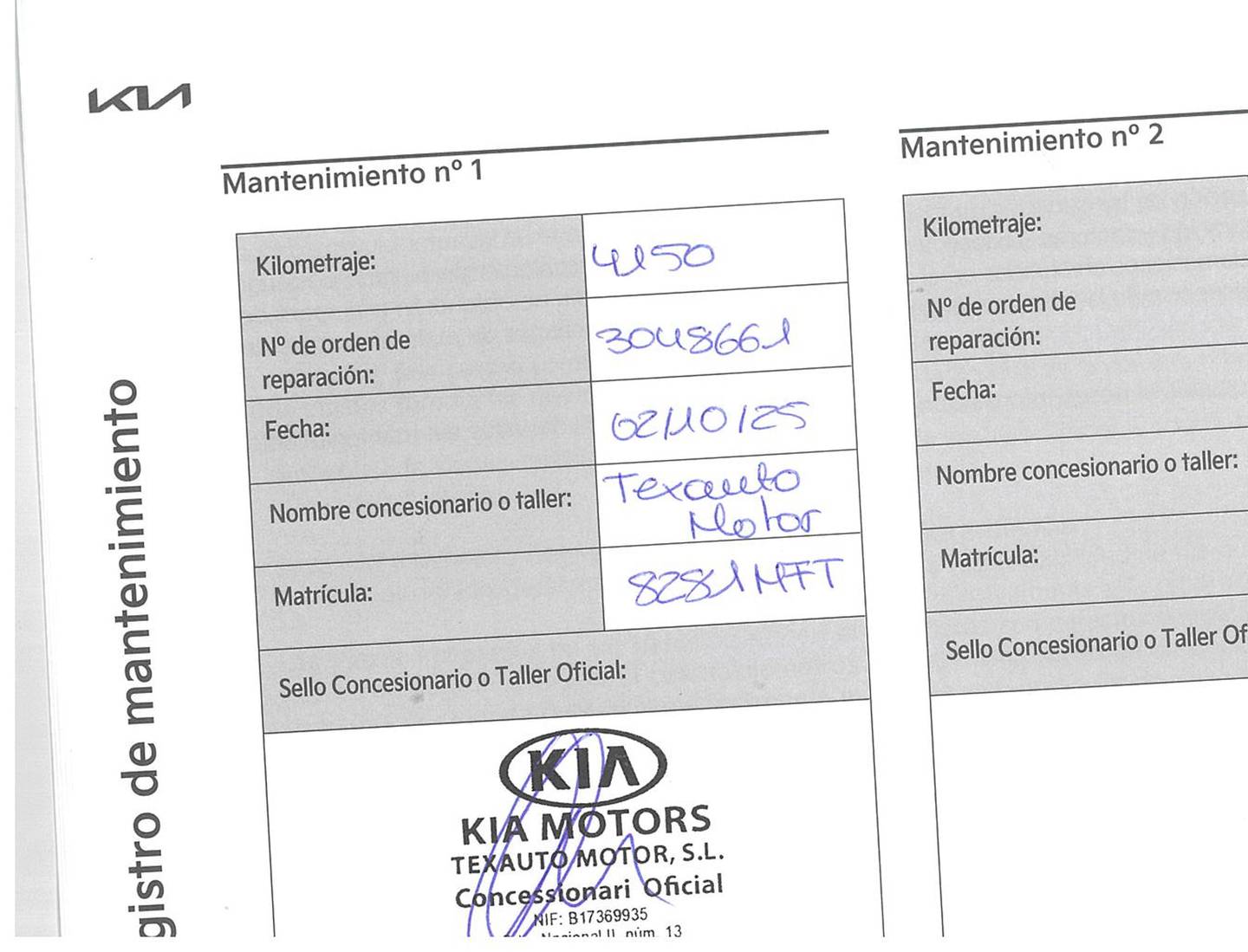 Foto del mantenimiento del KIA Sportage KIA Sportage 1.6 CRDi MHEV Drive 4x2 (136 CV)