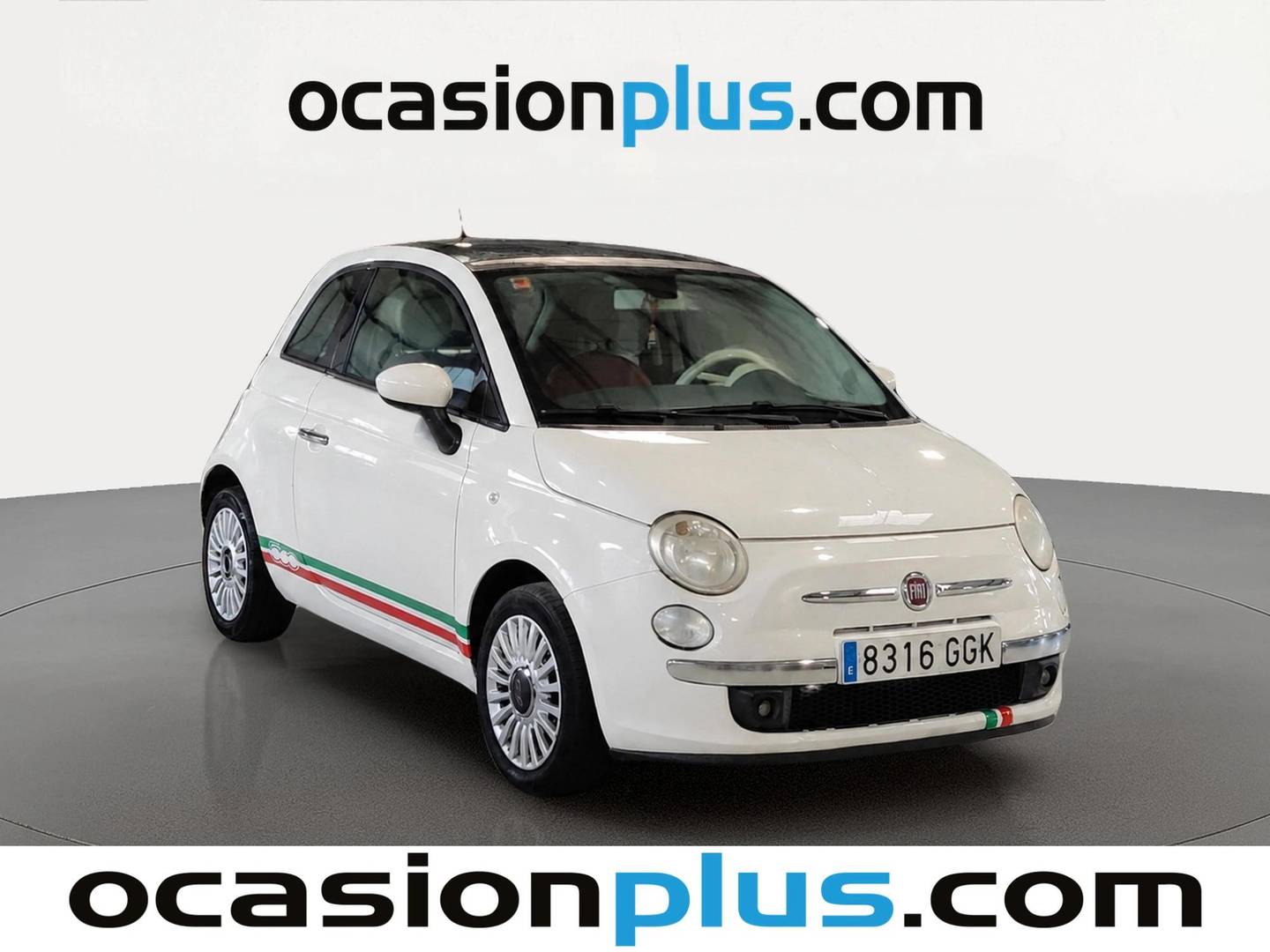 Foto delantera Fiat 500 Fiat 500 1.2 8v Lounge (69 CV) derecha