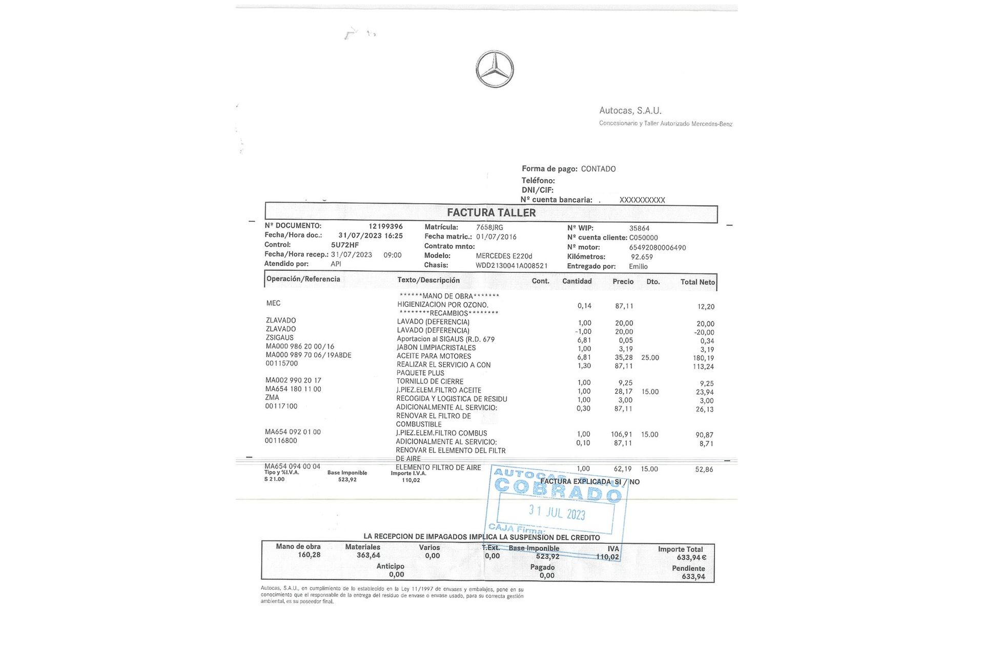 Mercedes-Benz Clase E E 220 d - foto 24