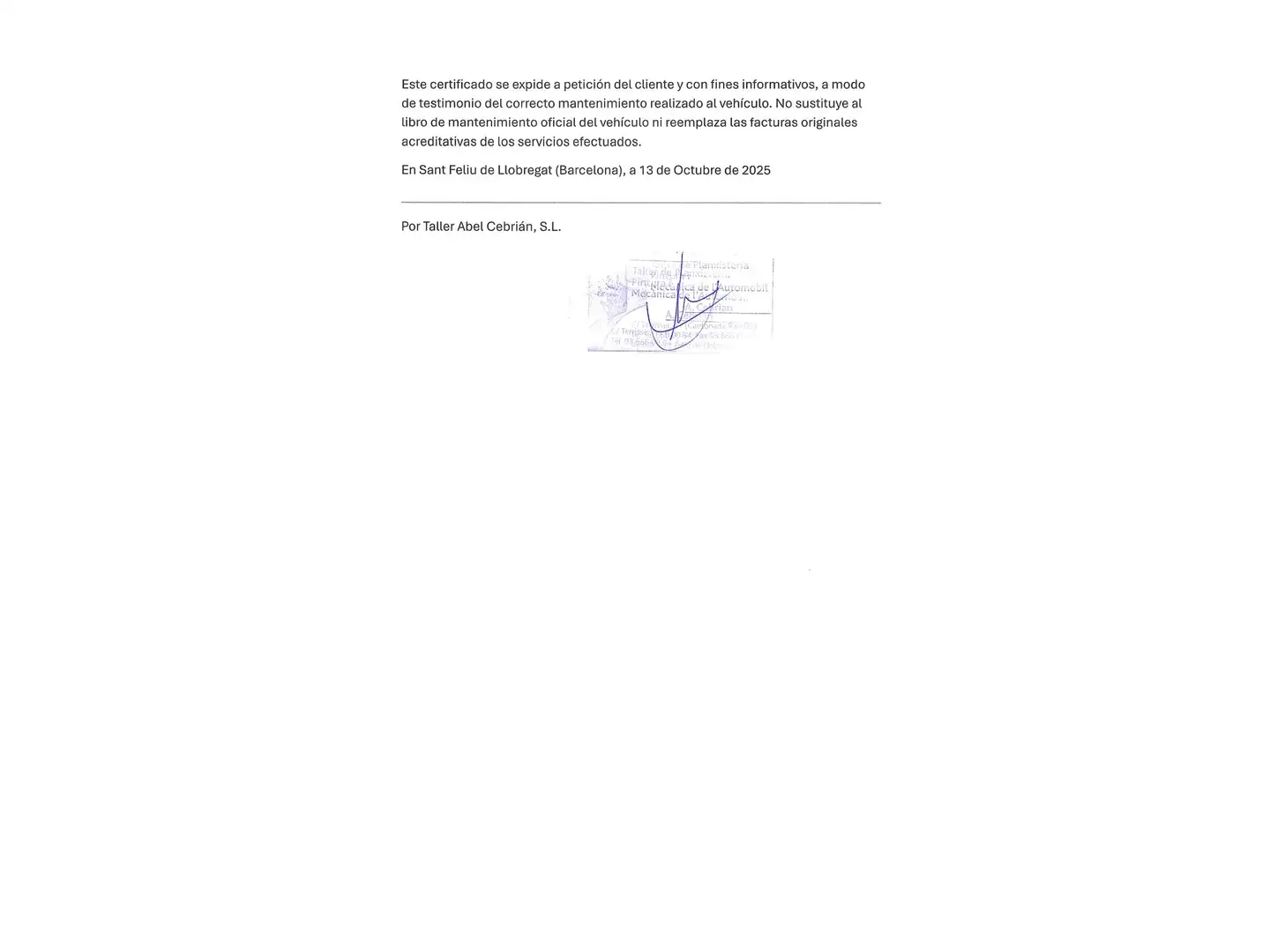 Mantenimiento