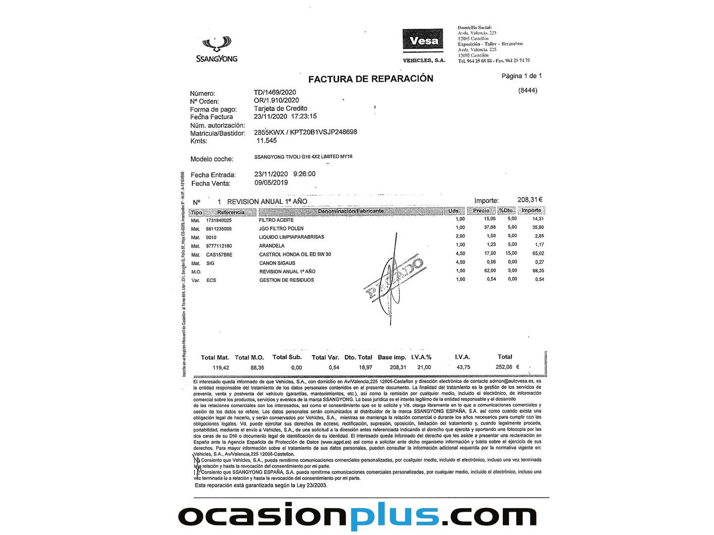 Foto SsangYong Tivoli Ssangyong Tivoli G16 Limited 4x2 (128 CV)