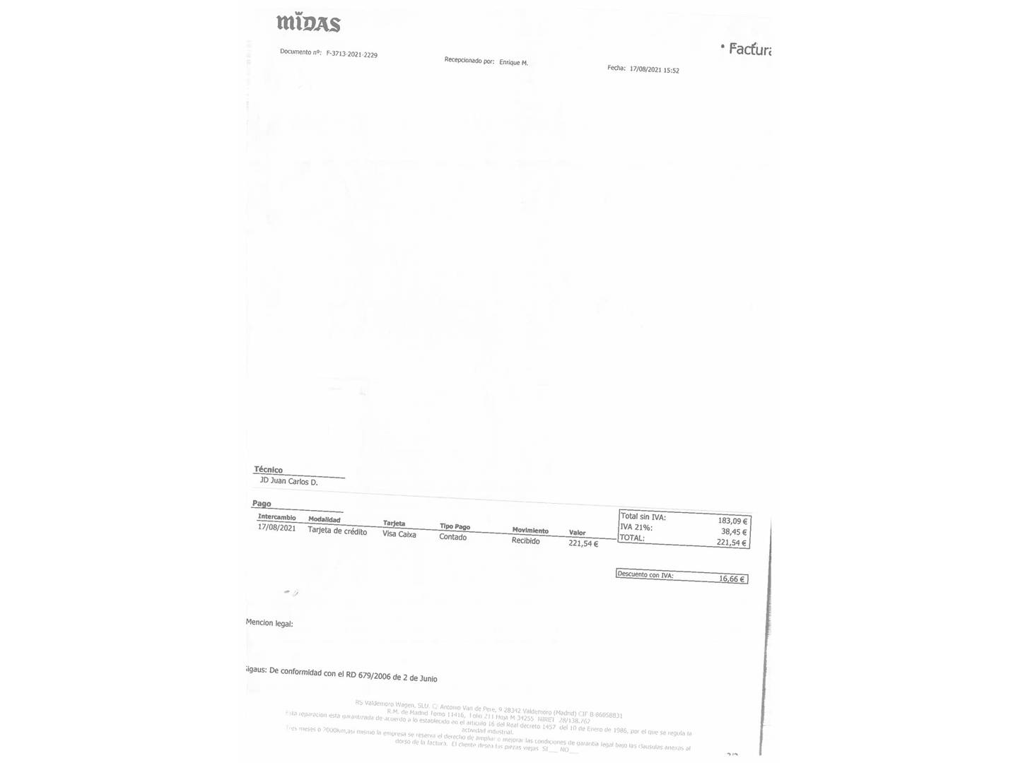 Foto del mantenimiento del Citroën C3 Citroën C3 PureTech 82 Feel (83 CV)