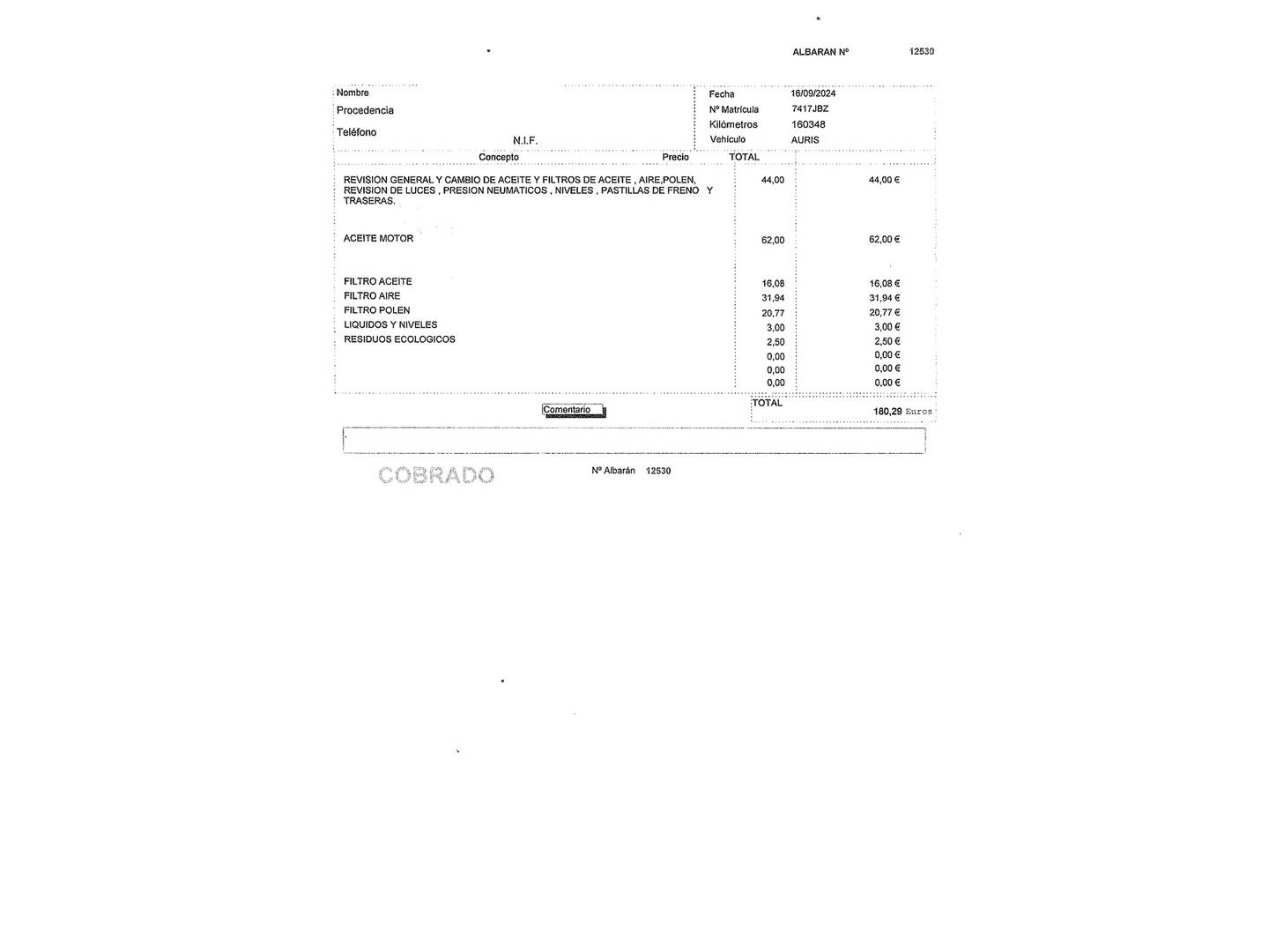 Foto Toyota Auris Toyota Auris 90D Active (90 CV)