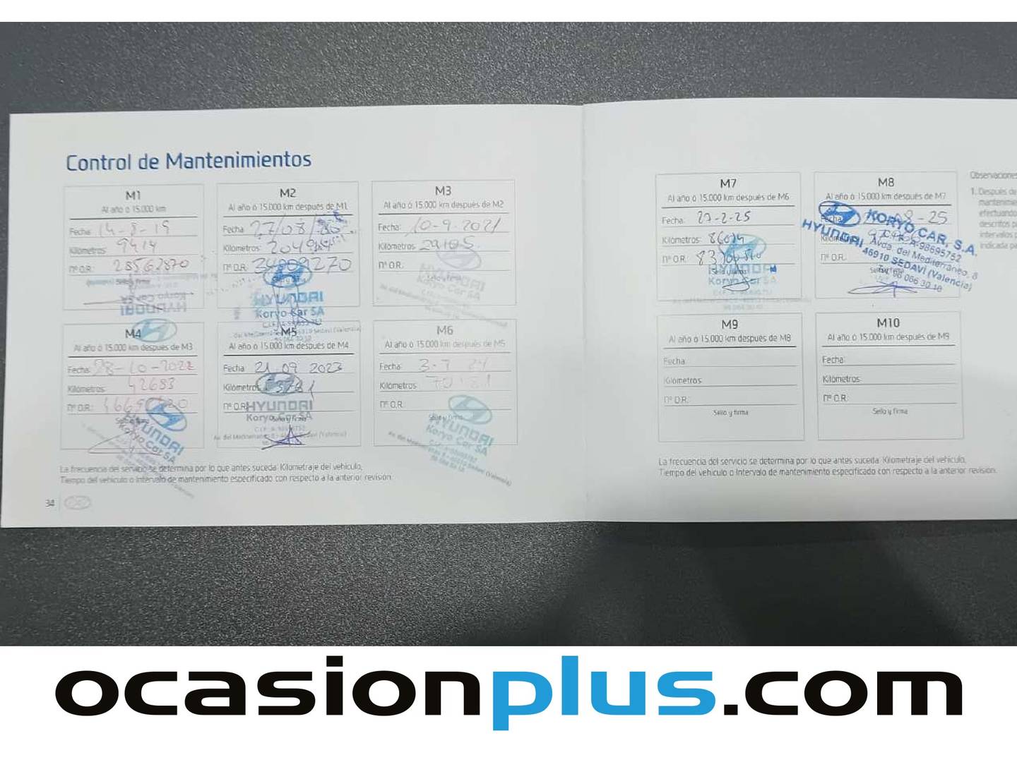 Foto del mantenimiento del Hyundai Kona Hyundai Kona 1.0 TGDi Tecno 4x2 AEB (120 CV)