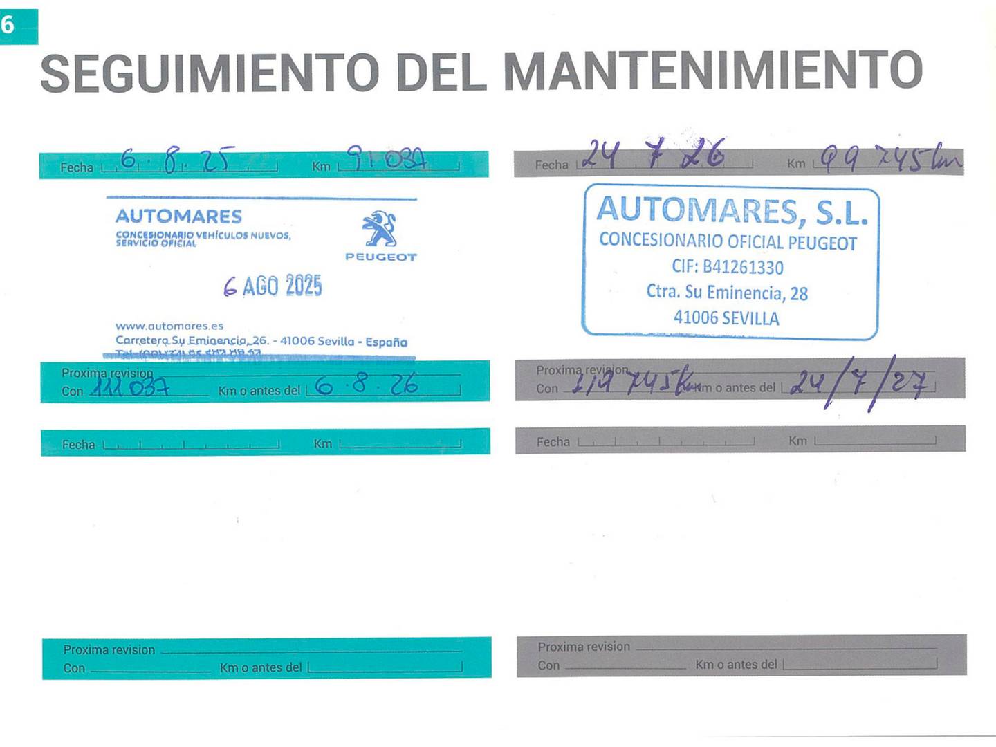 Foto del mantenimiento del KIA Ceed KIA Ceed 1.4 CVVT Tech (100 CV)