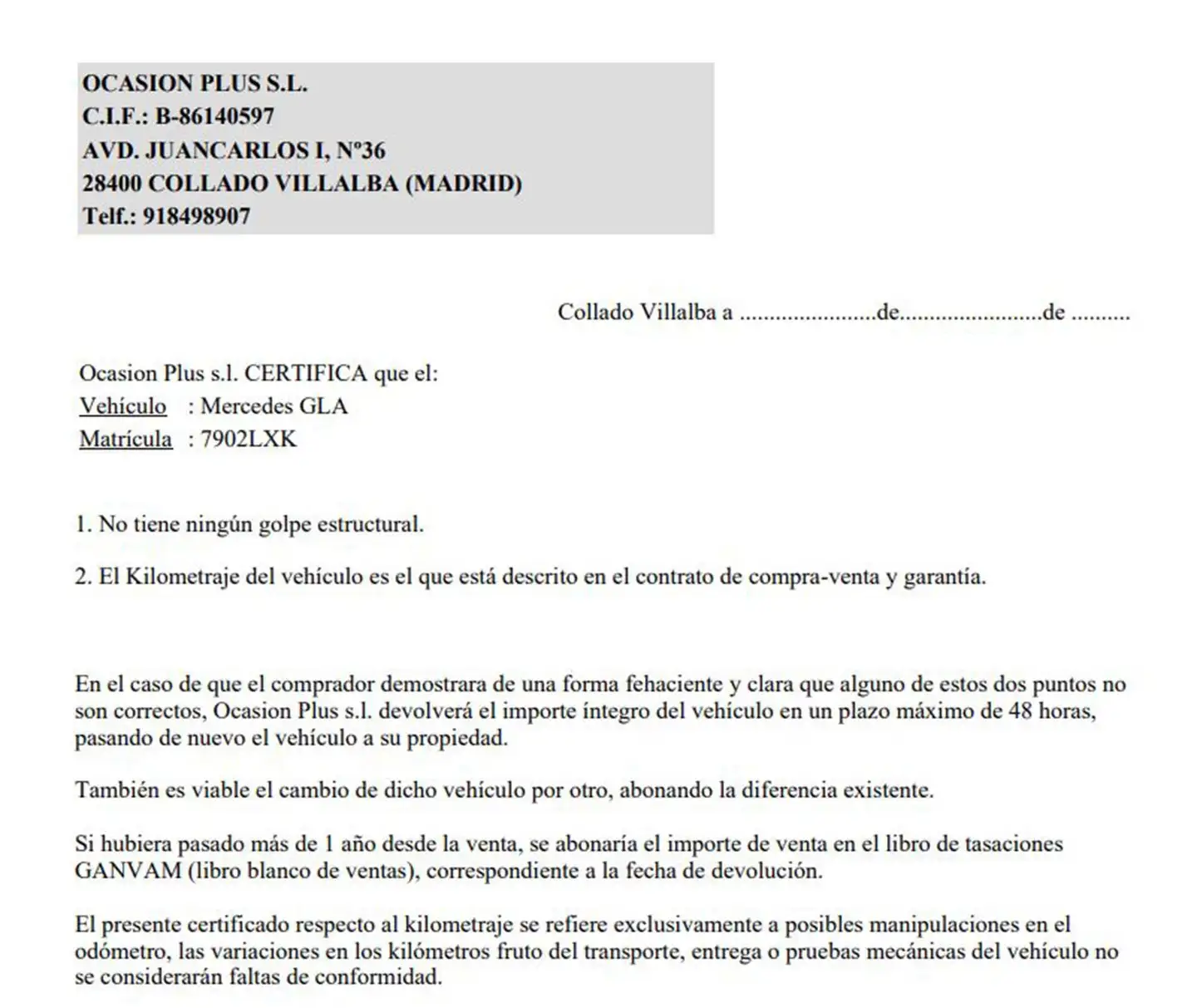 Certificado