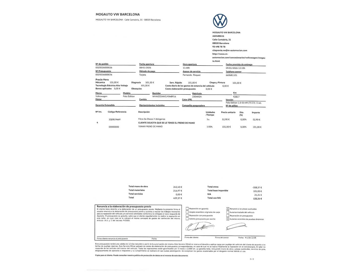 Foto Volkswagen Polo Volkswagen Polo Edition 1.0 (75 CV)