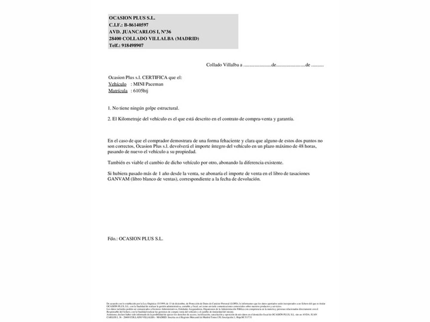 Foto Mini PACEMAN MINI MINI Paceman Cooper D (112CV)