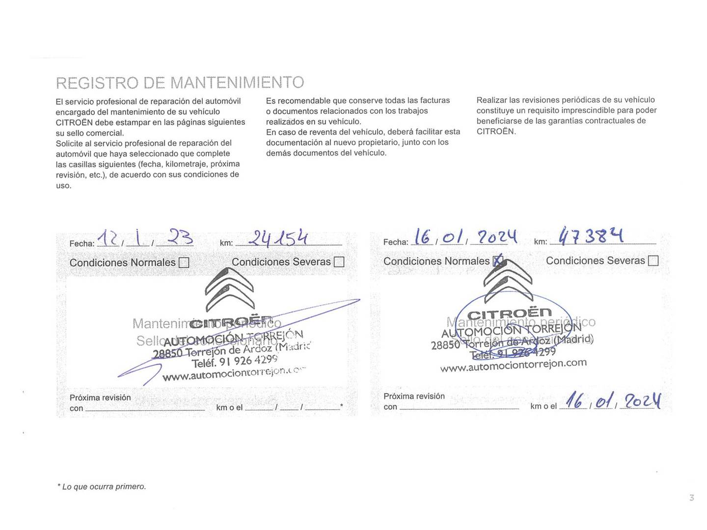 Foto del mantenimiento del Citroën C5 Aircross Citroën C5 Aircross BlueHdi 130 S&S Feel  (131 CV)